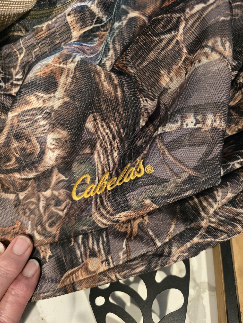 Cabela's Seclusiin 3D Camo Duffel Bag with Olive Straps - Picture 6 of 8